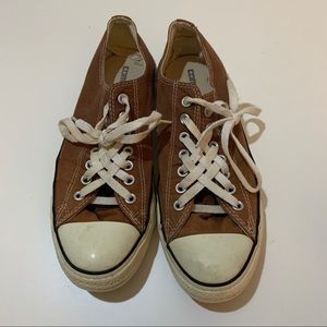Brown Converse shoes